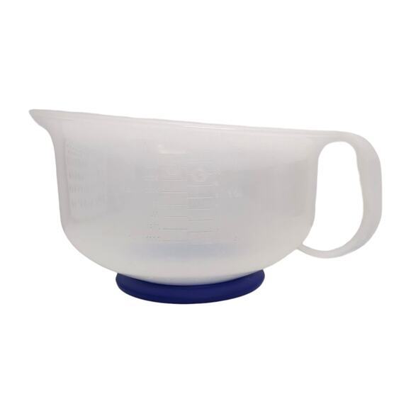 Tupperware Mix-n-Store Plus Measuring Pitcher Batter Bowl 12 Cup Sheer Blue 3582 - Picture 1 of 7